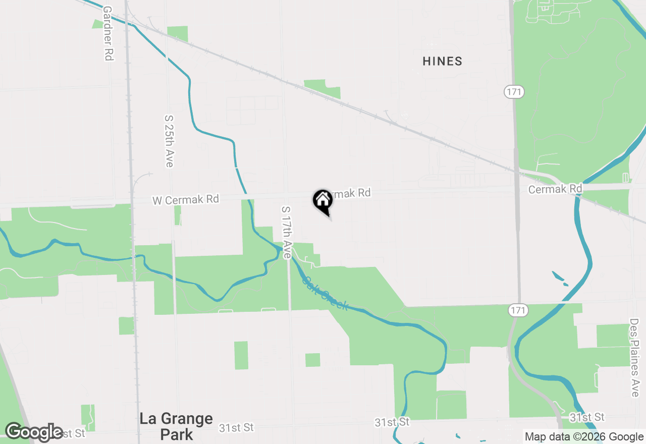 Map of 2263 S 14th Avenue, North Riverside, IL 60546