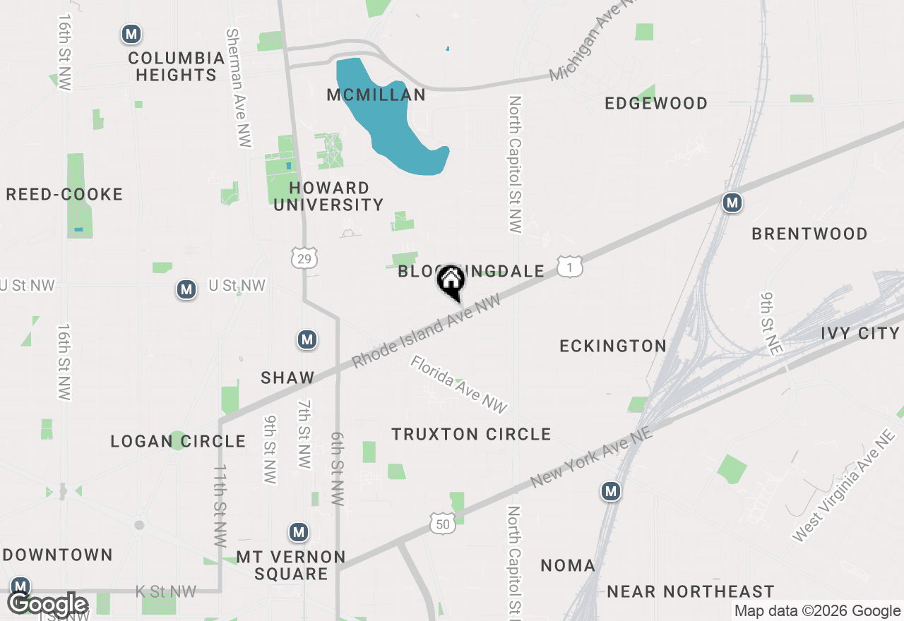 Map of 117 R Street Nw #2, Washington, DC 20001