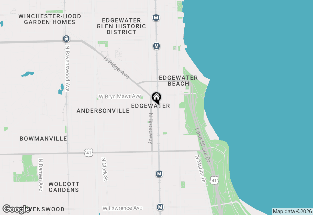 Map of 1122 W Catalpa Avenue #716, Chicago, IL 60640