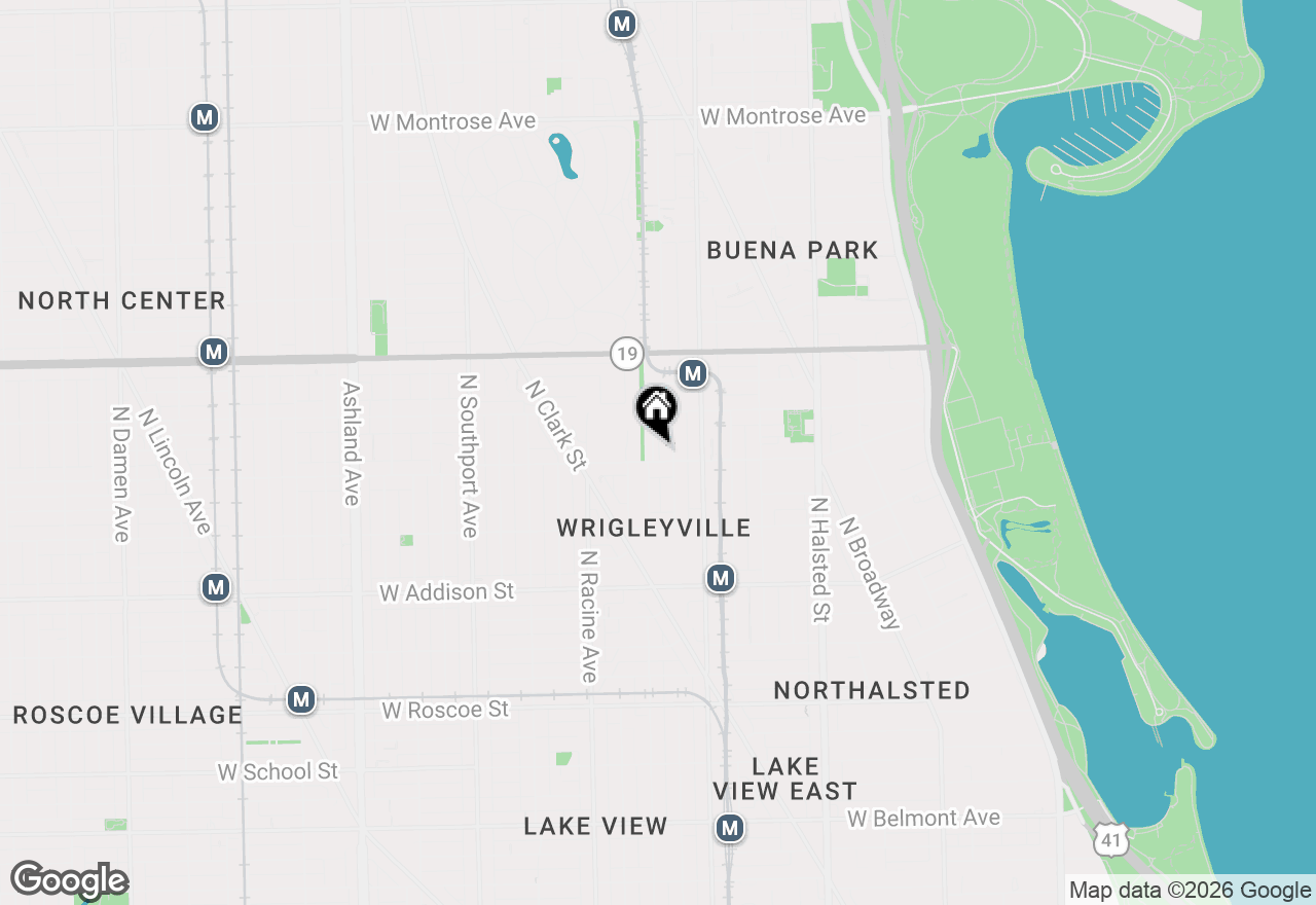 Map of 3807 N Alta Vista Terrace, Chicago, IL 60613
