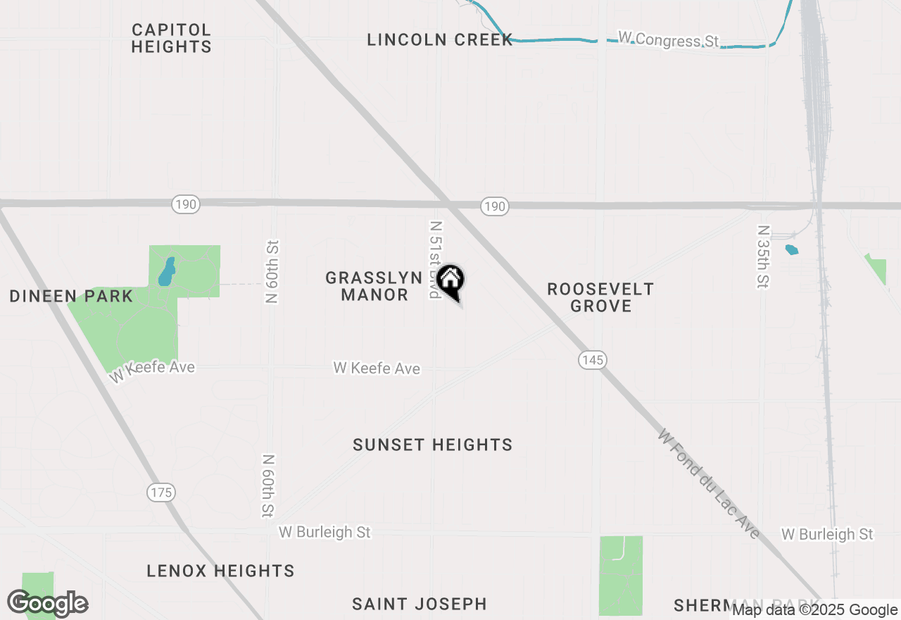 Map of 3733 N 50th St #3735, Milwaukee, WI 53216