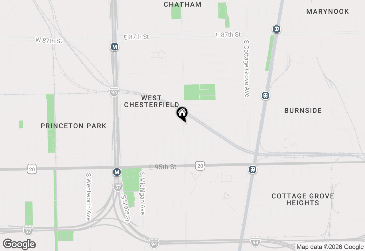 Map of 9214 S King Drive, Chicago, IL 60619