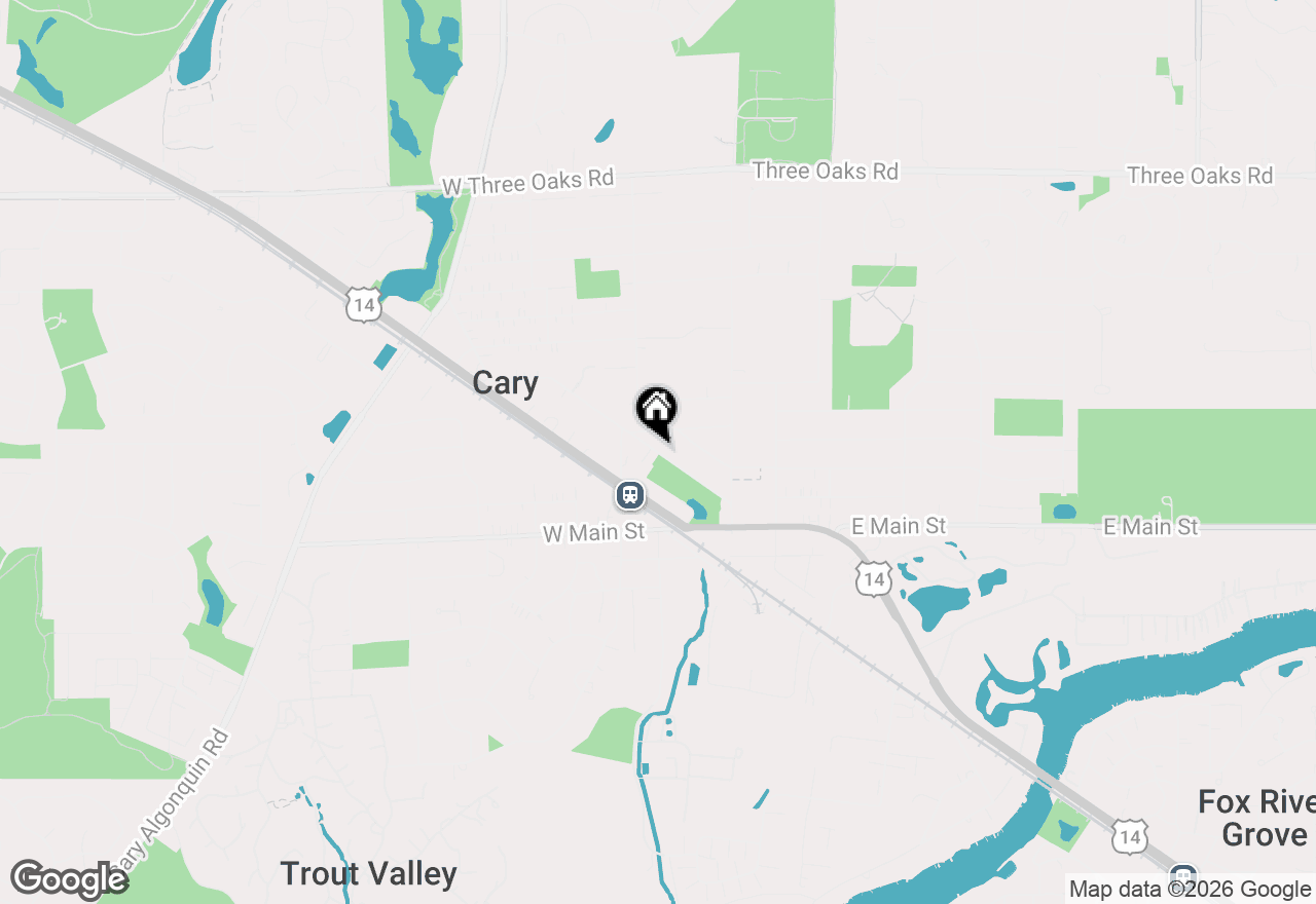 Map of 136 Park Avenue, Cary, IL 60013