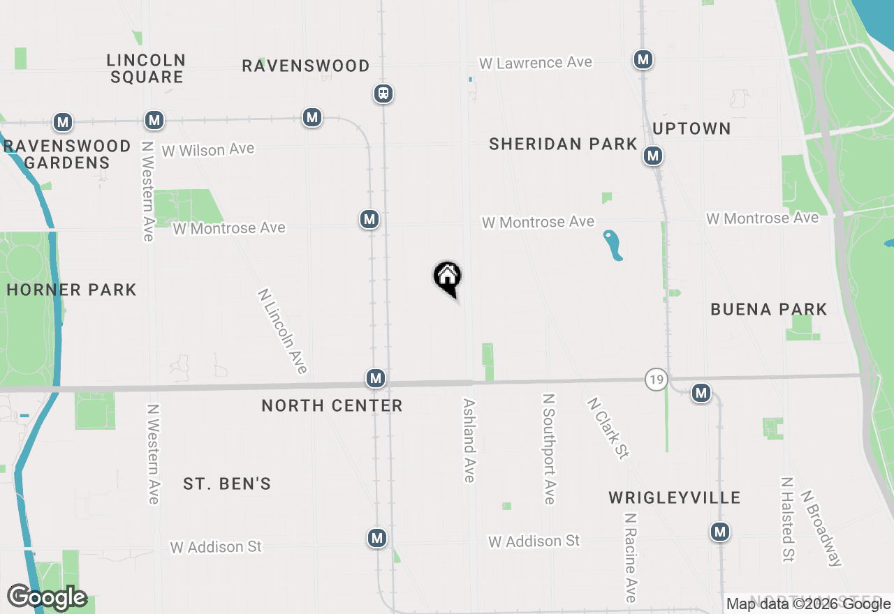 Map of 4157 N Paulina Street, Chicago, IL 60613