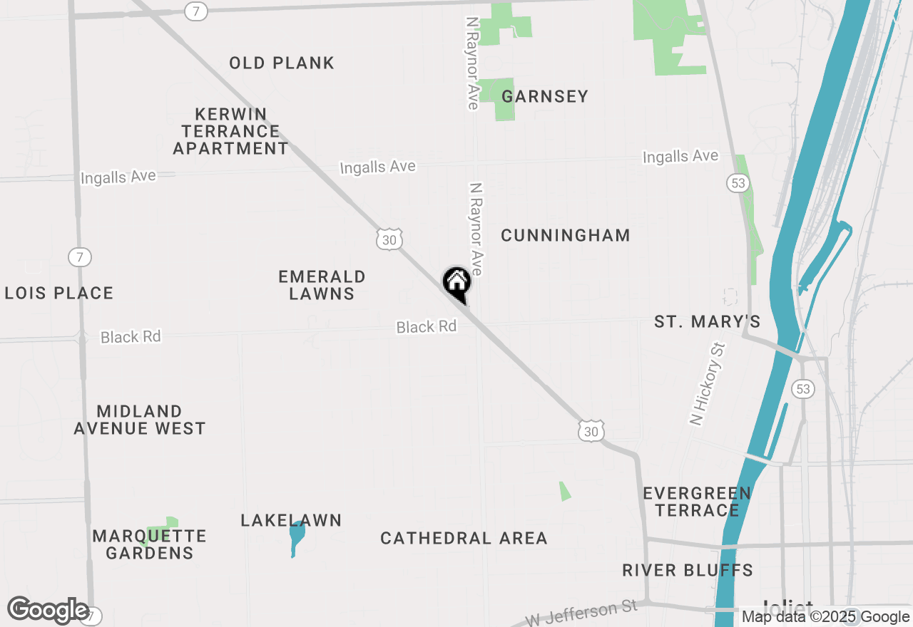 Map of (Address confidential), Joliet, Illinois 60435