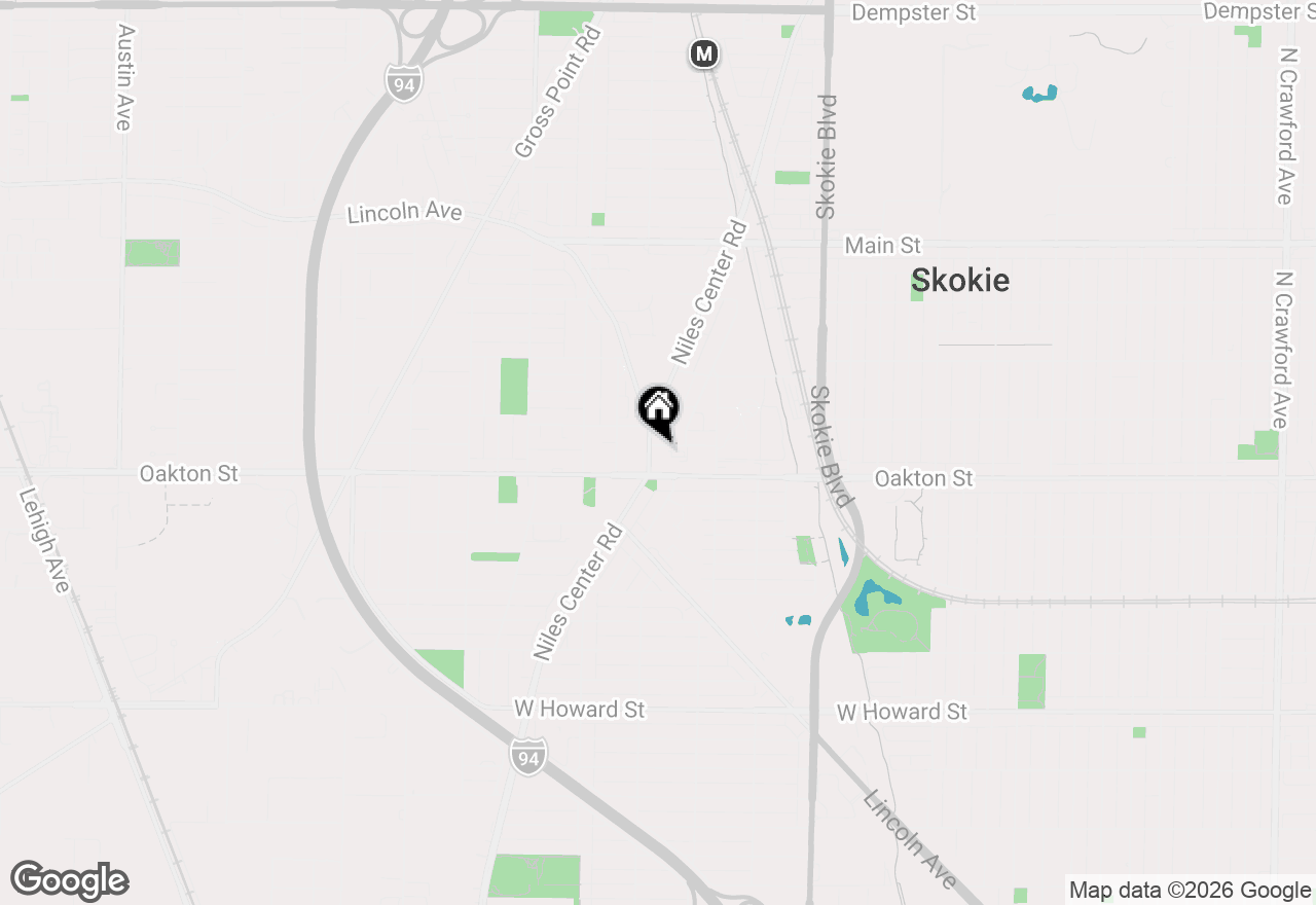 Map of 5039 Warren Street, Skokie, IL 60077