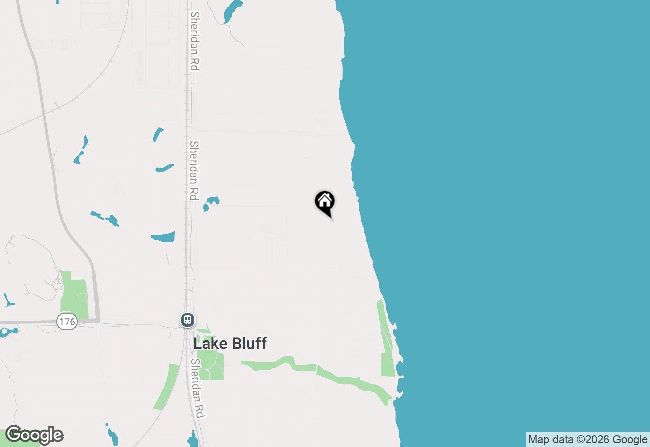 Map of 697 Bluff Road, Lake Bluff, IL 60044
