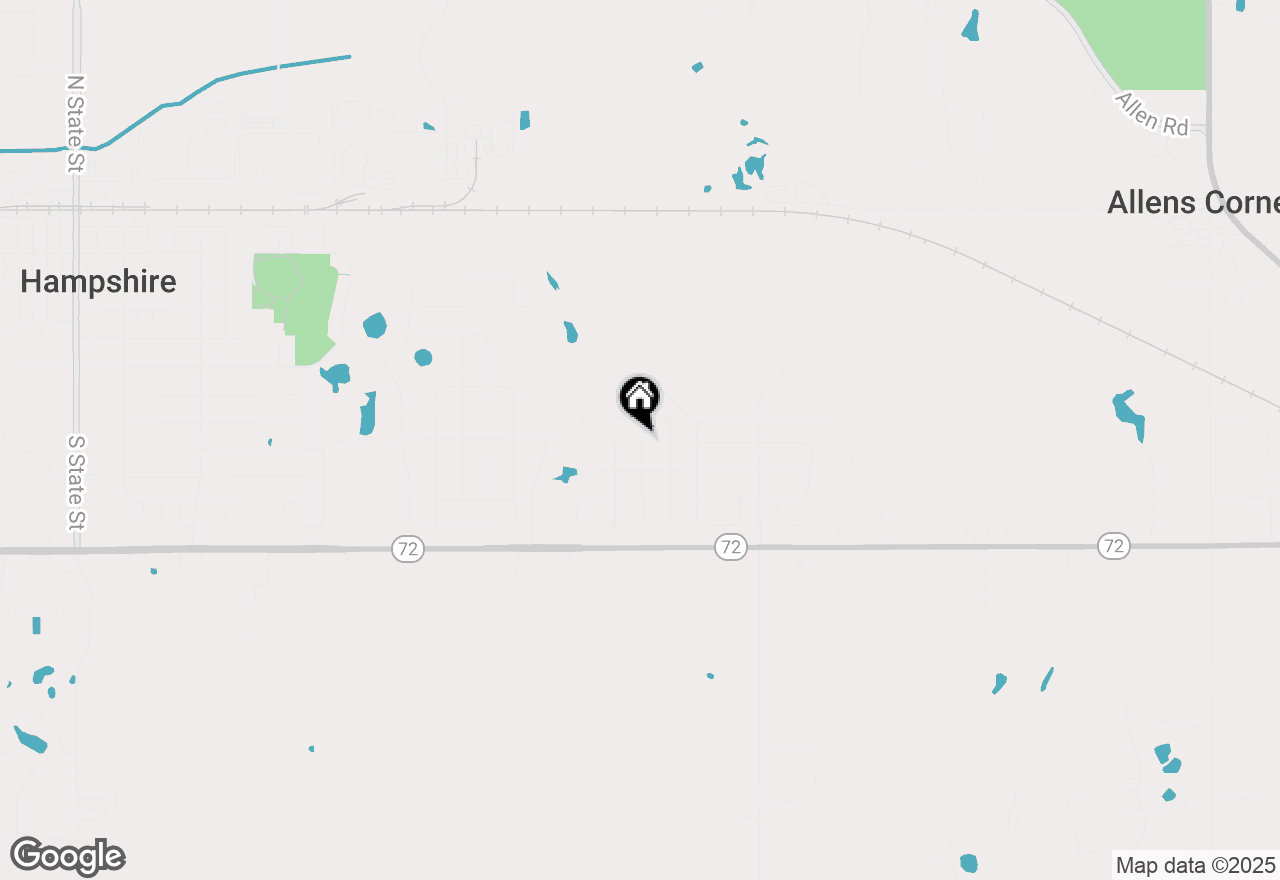 Map of 586 Vine Street, Hampshire, IL 60140