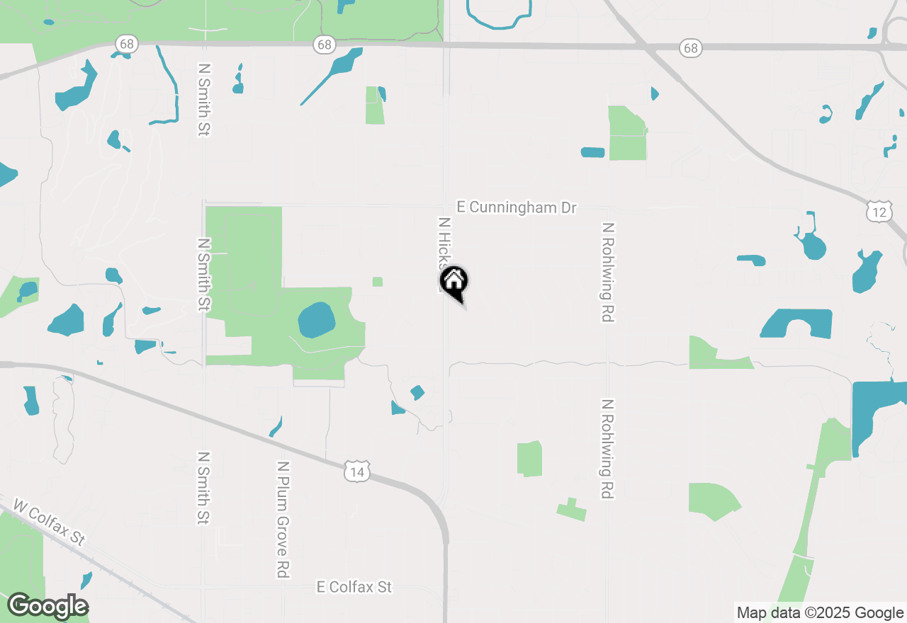 Map of 924 N Topanga Drive, Palatine, IL 60074