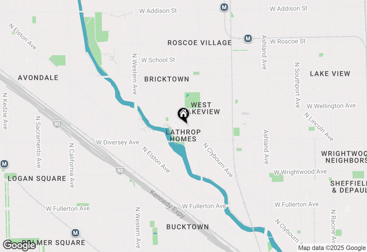 Map of 2902 N Clybourn Avenue #202, Chicago, IL 60618