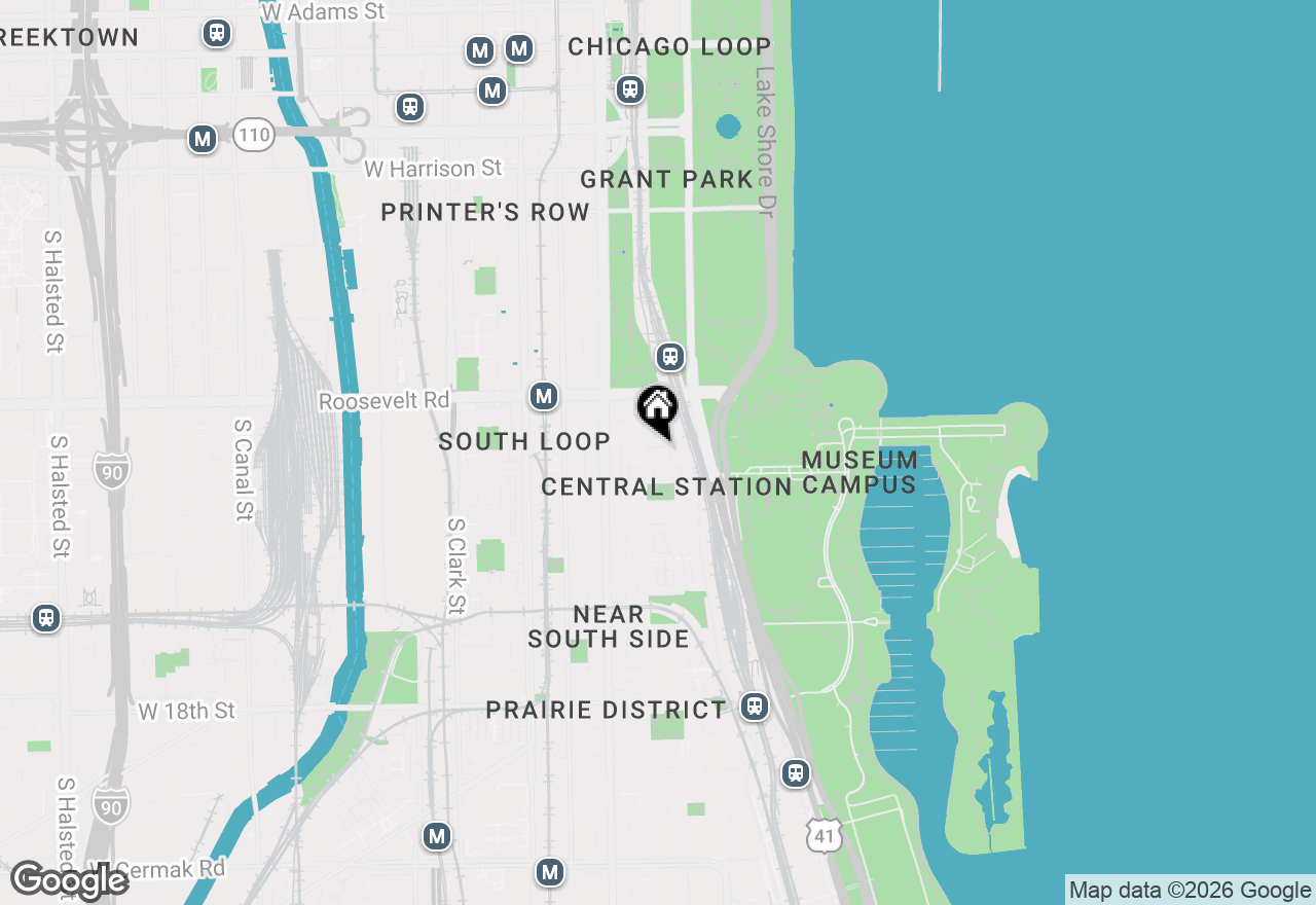 Map of 207 E 13th Street, Chicago, IL 60605