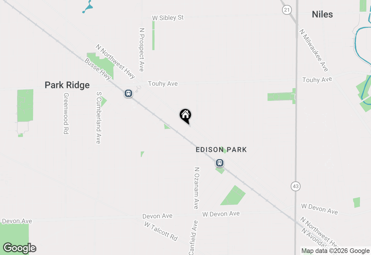 Map of 400 S Northwest Highway #301B, Park Ridge, IL 60068