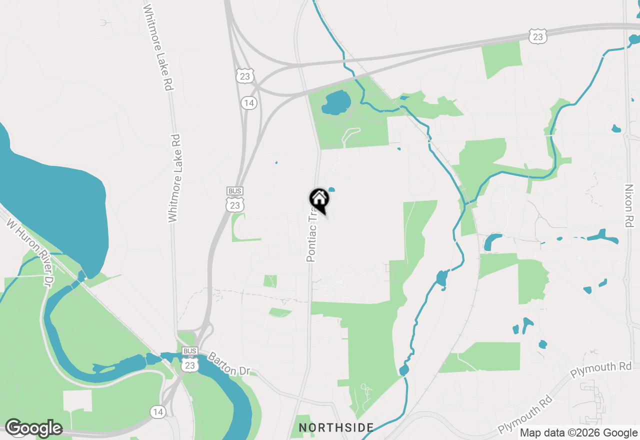 Map of 2719 Bristol Ridge Drive, Ann Arbor, MI 48105