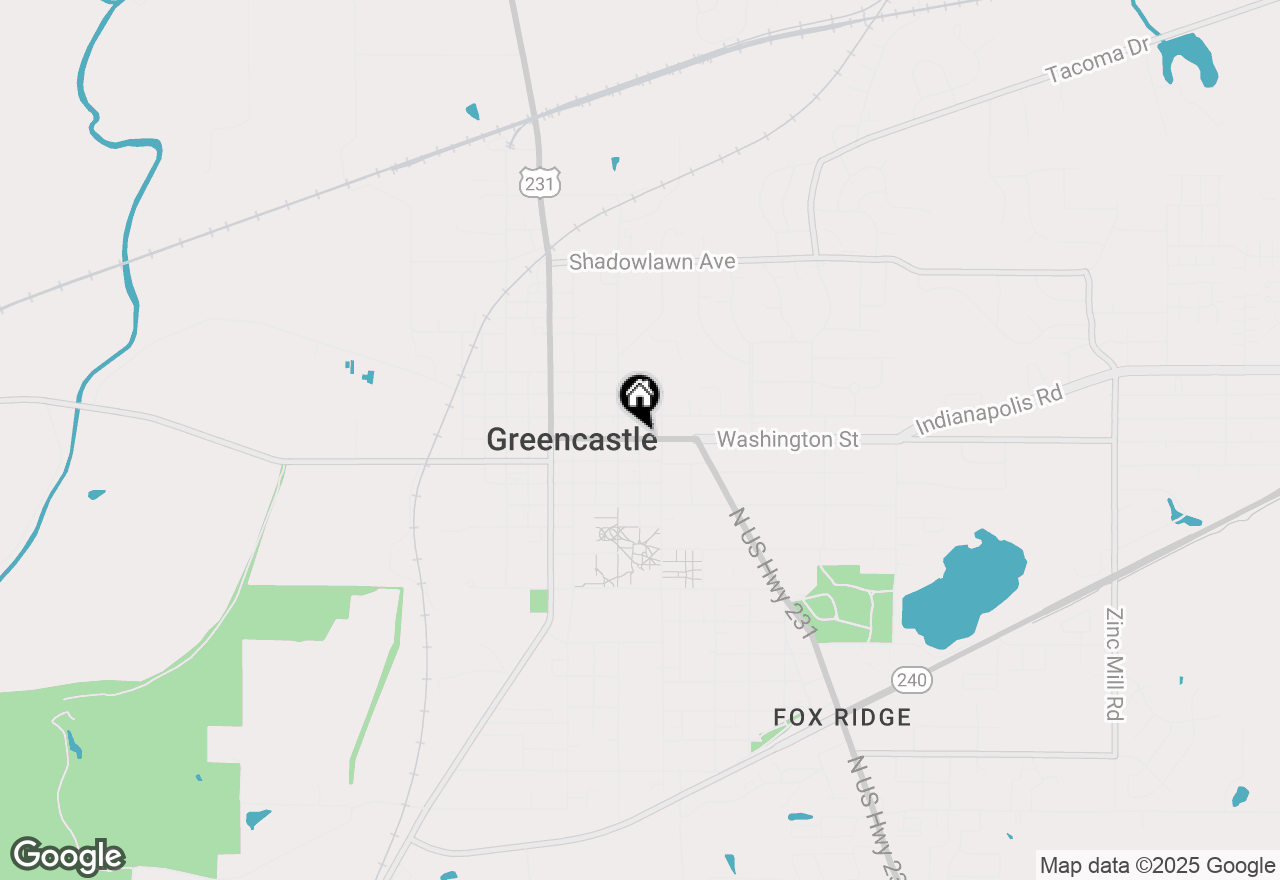Map of 300-302 E Washington Street, Greencastle, IN 46135