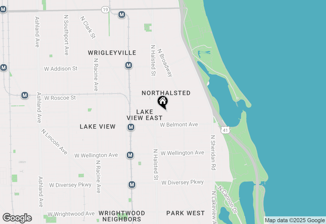 Map of 727 W Aldine Avenue #1, Chicago, IL 60657