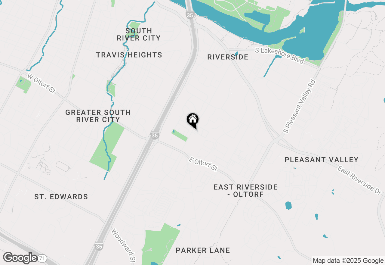 Map of 2001 Parker Ln S #107, Austin, TX 78741