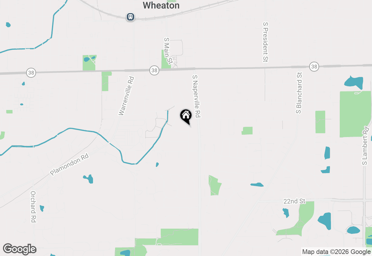 Map of 1318 Gamon Road, Wheaton, IL 60189