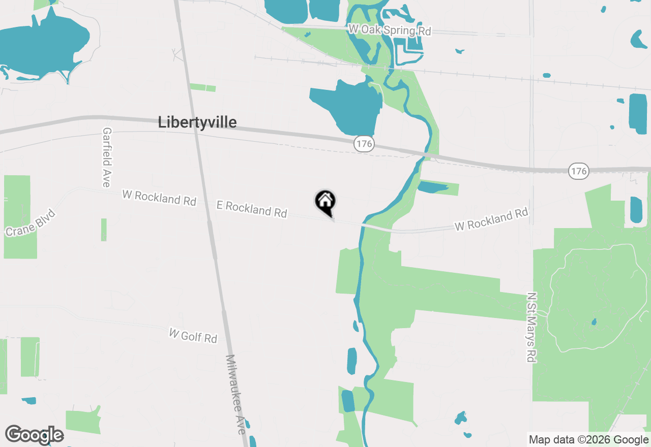 Map of 805 E Rockland Road, Libertyville, IL 60048