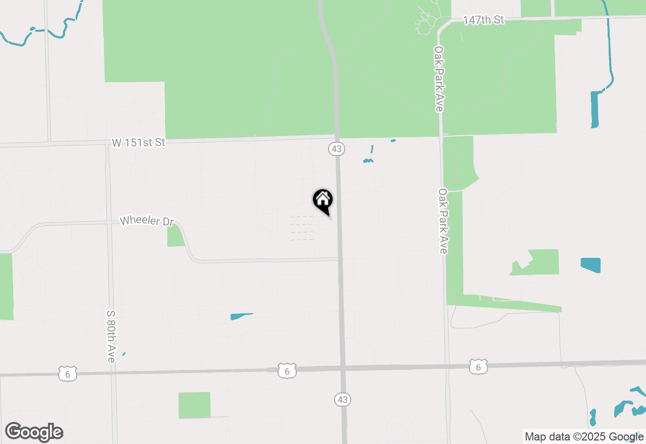 Map of 7220 W 154th Street, Orland Park, IL 60462