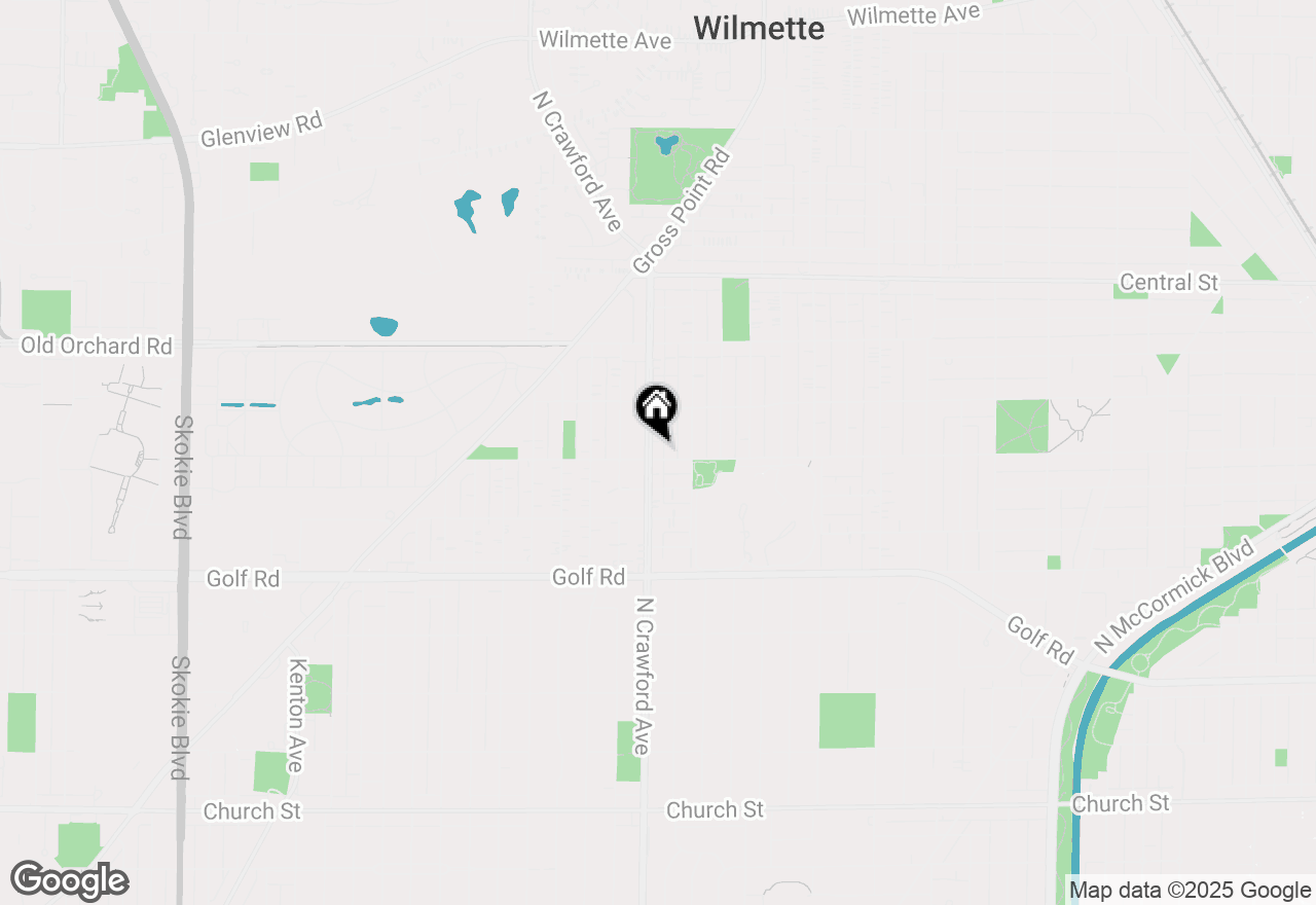 Map of 2309 Crawford Avenue, Evanston, IL 60201