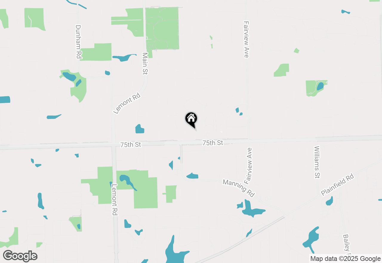 Map of 7333 Trent Road, Downers Grove, IL 60516