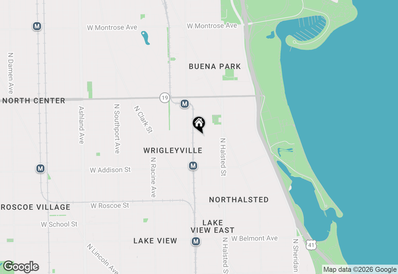 Map of 3745 N Wilton Avenue #2, Chicago, IL 60613