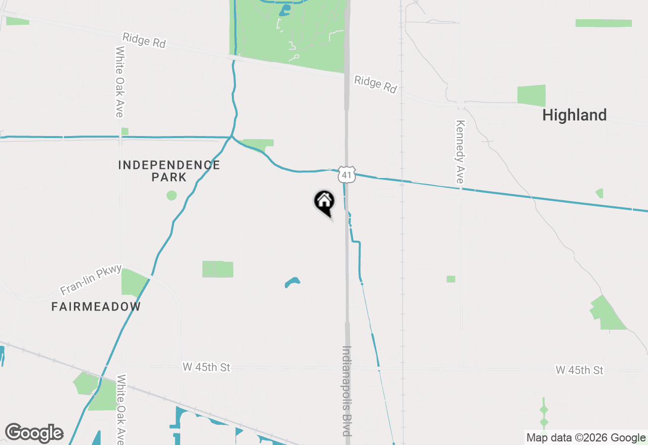 Map of 9149 Waymond Avenue, Highland, IN 46322