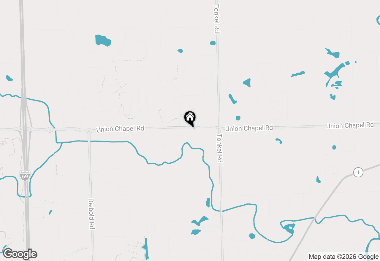 Map of 5132 Union Chapel Road, Fort Wayne, IN 46845