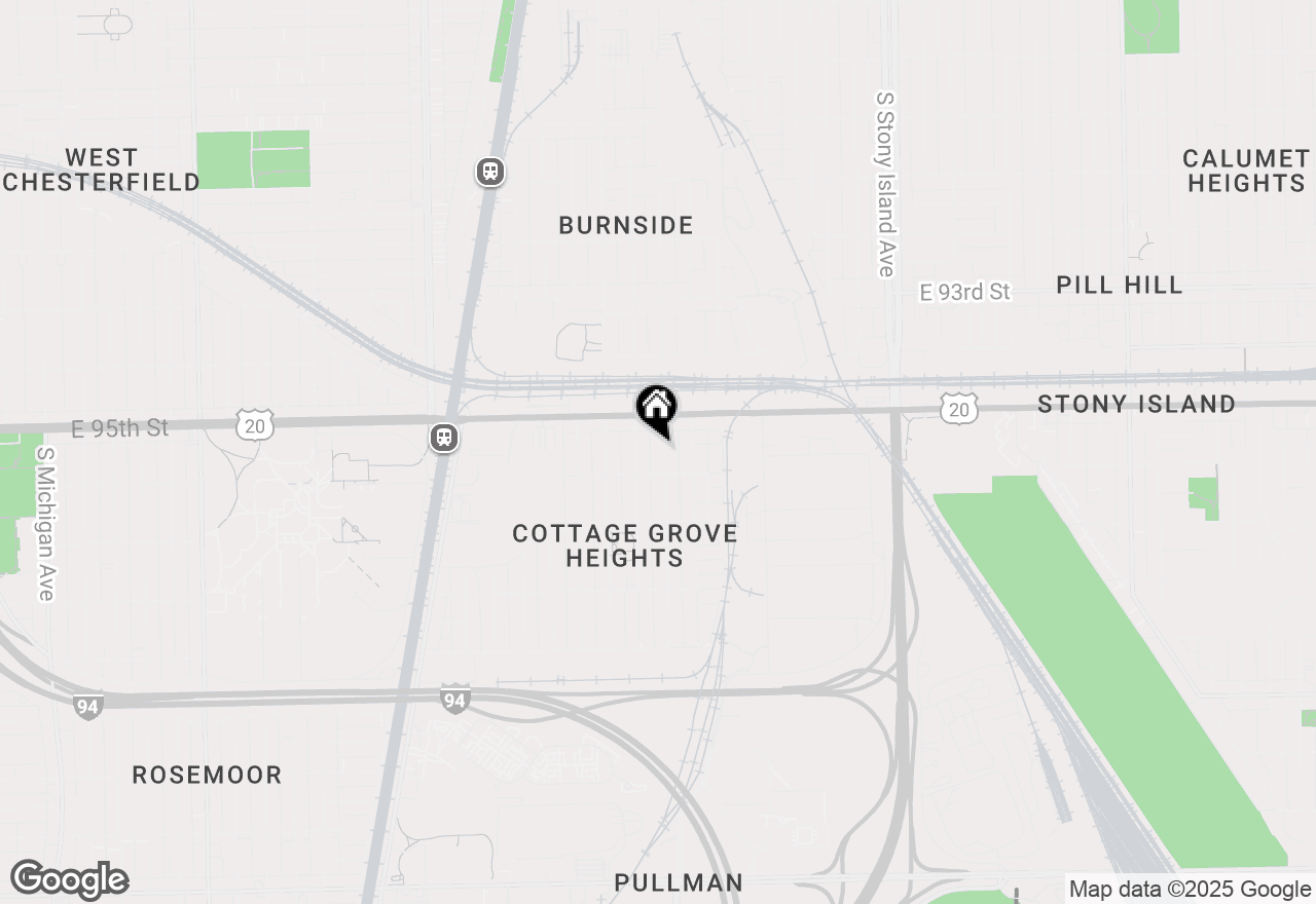 Map of 9536 S Woodlawn Avenue, Chicago, IL 60628