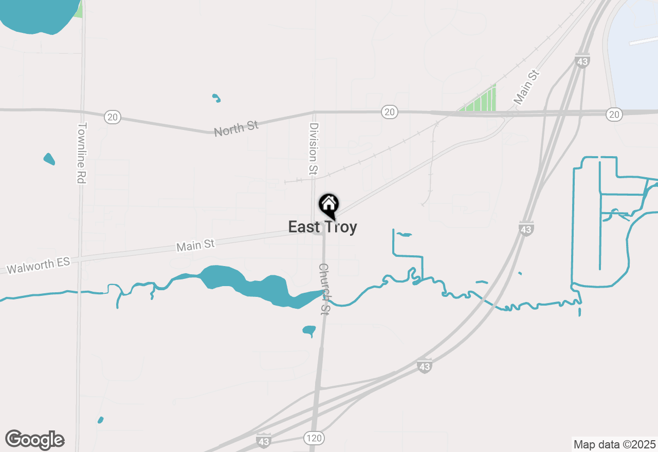 Map of 2094 Church St #2096, East Troy, WI 53120