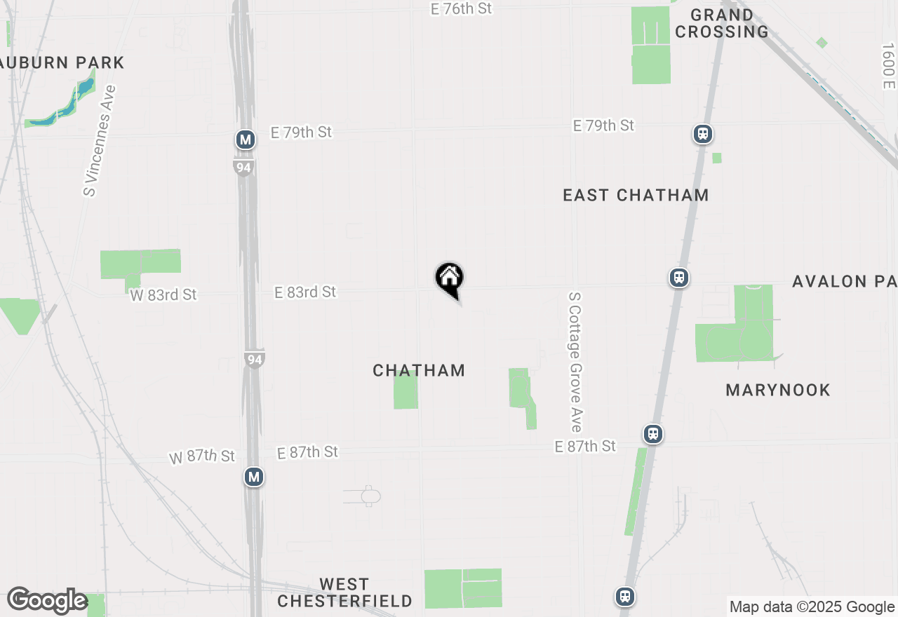 Map of 8329 S Vernon Avenue, Chicago, IL 60619