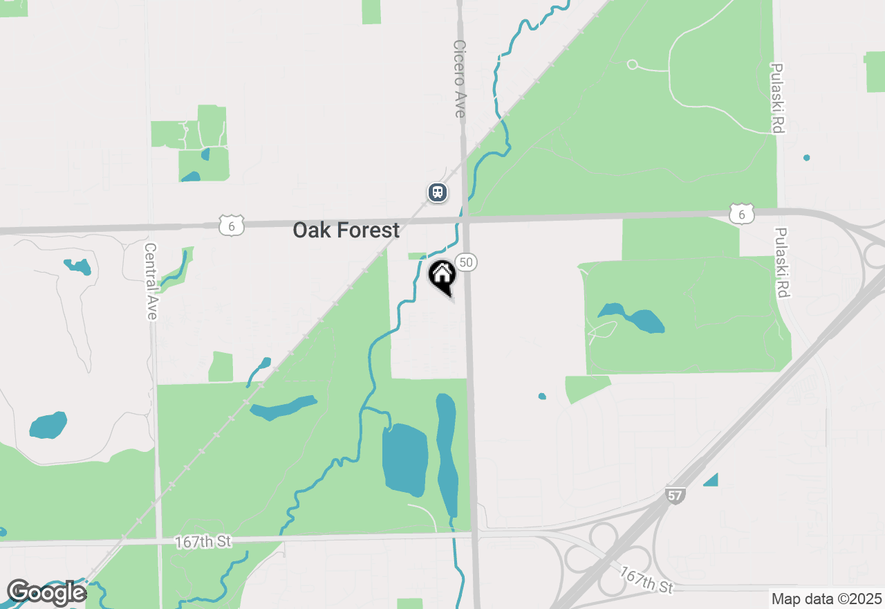 Map of 16100 Oak Avenue, Oak Forest, IL 60452