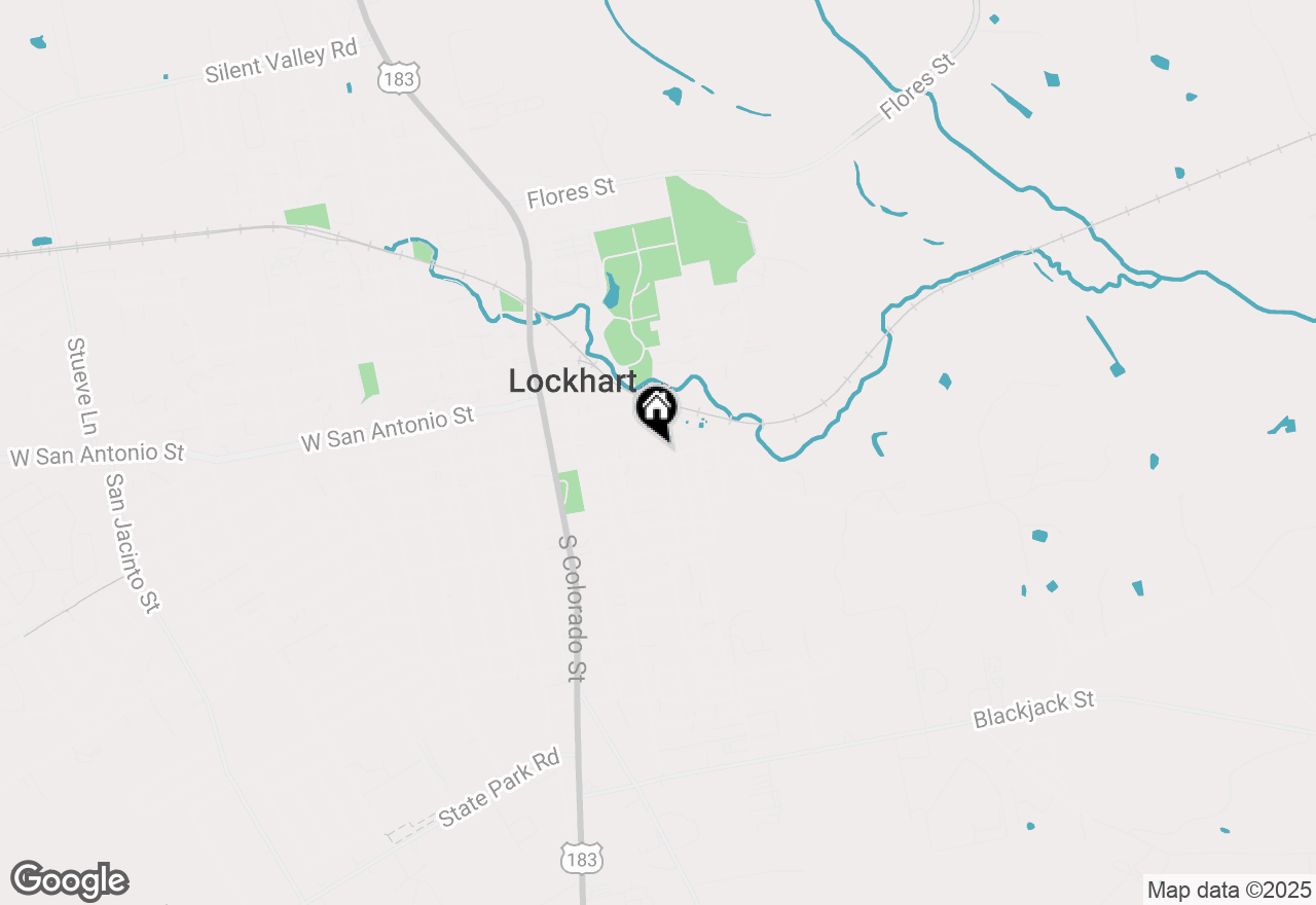 Map of 715 E Live Oak St, Lockhart, TX 78644