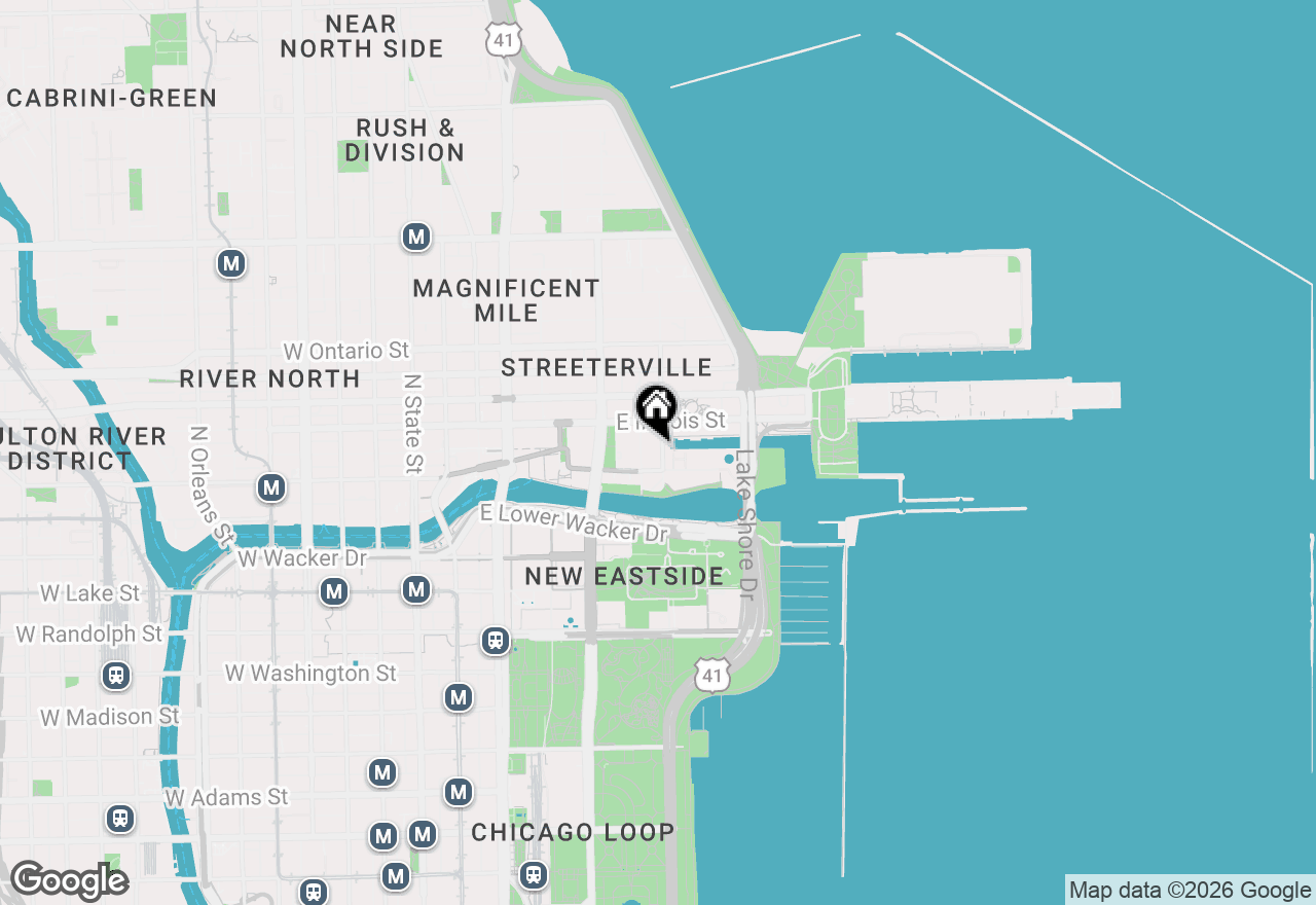 Map of 440 N Mcclurg Court #721, Chicago, IL 60611
