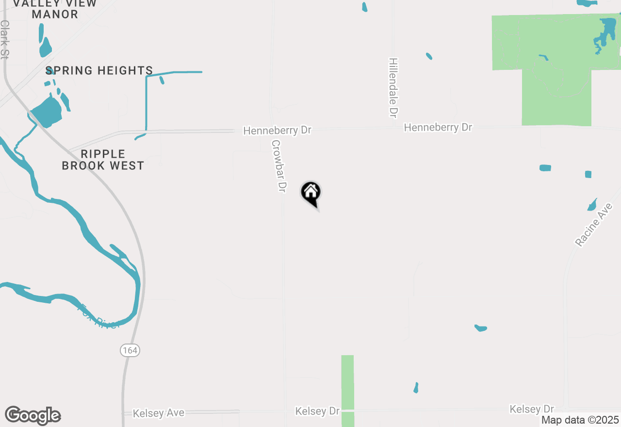 Map of W215S9570 Crowbar Dr, Muskego, WI 53150
