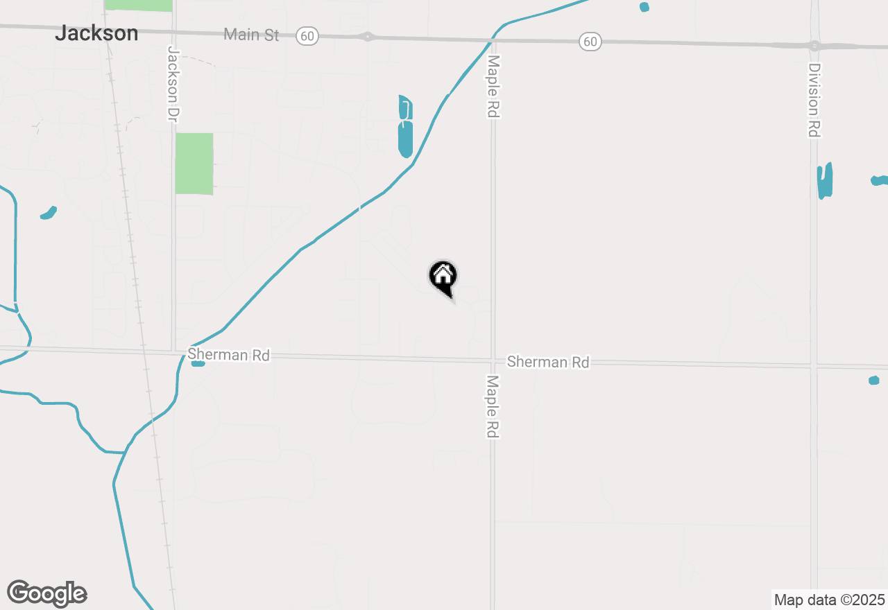 Map of N161W19121 Oakland Dr, Jackson, WI 53037