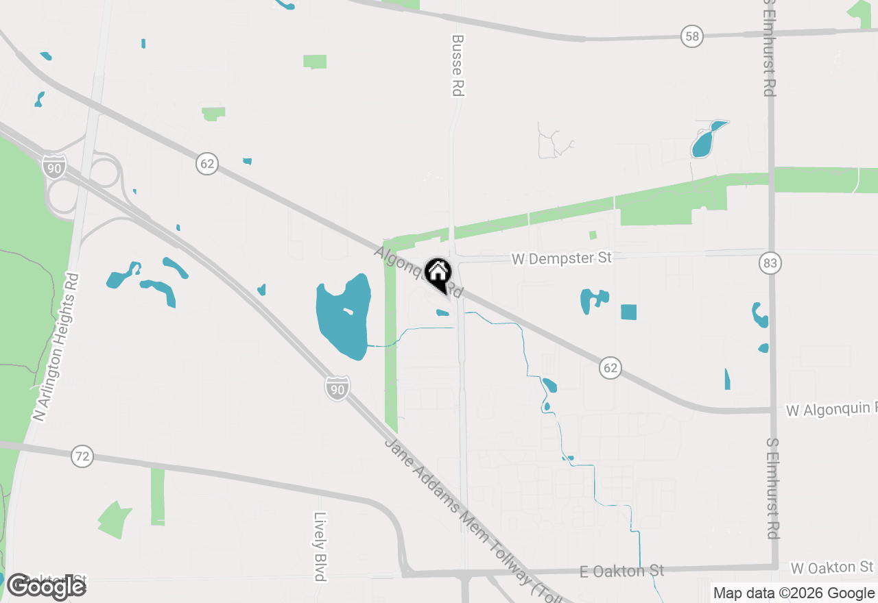 Map of 1717 W Crystal Lane #702, Mount Prospect, IL 60056
