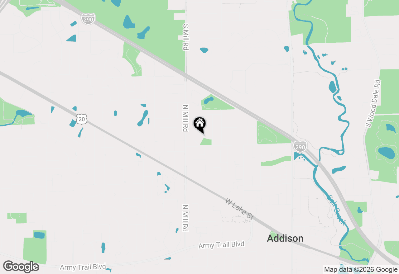 Map of 513 W Willow Glen, Addison, IL 60101