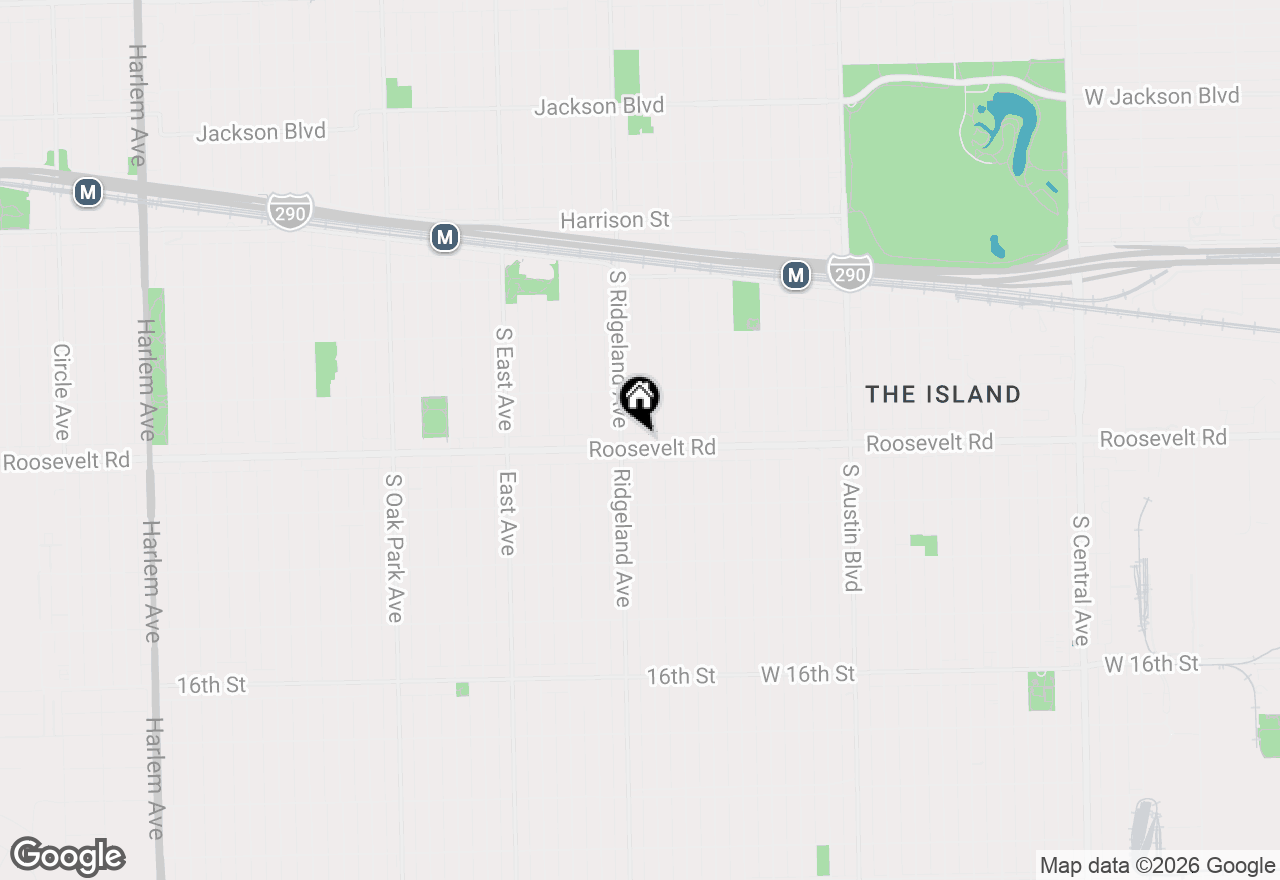 Map of 6332 Roosevelt Road, Oak Park, IL 60304