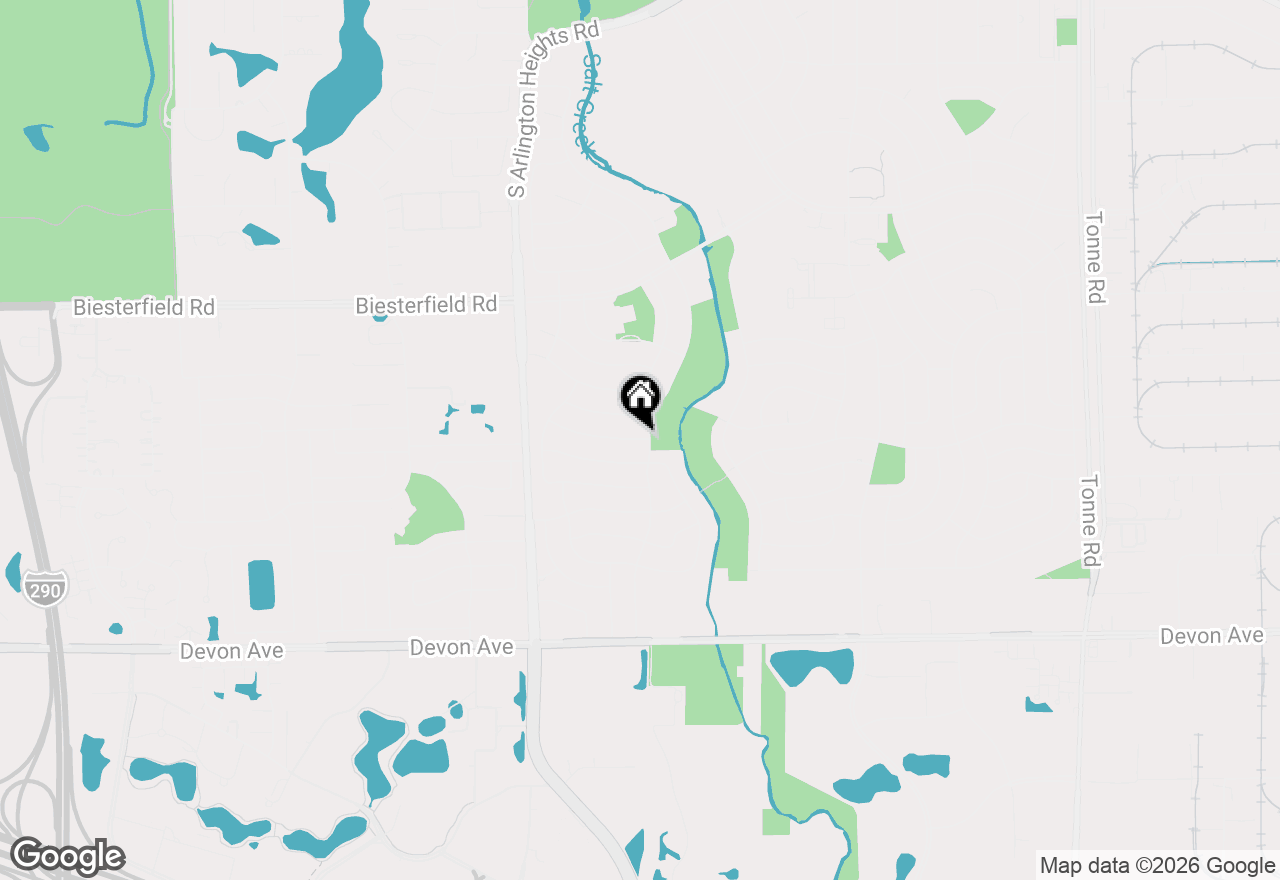 Map of 91 Kendal Road, Elk Grove Village, IL 60007