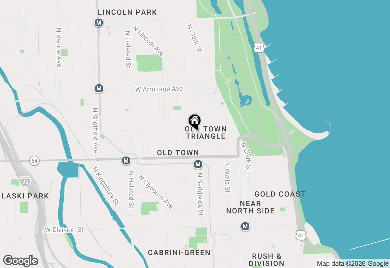 Map of (Address confidential), Chicago, Illinois 60614