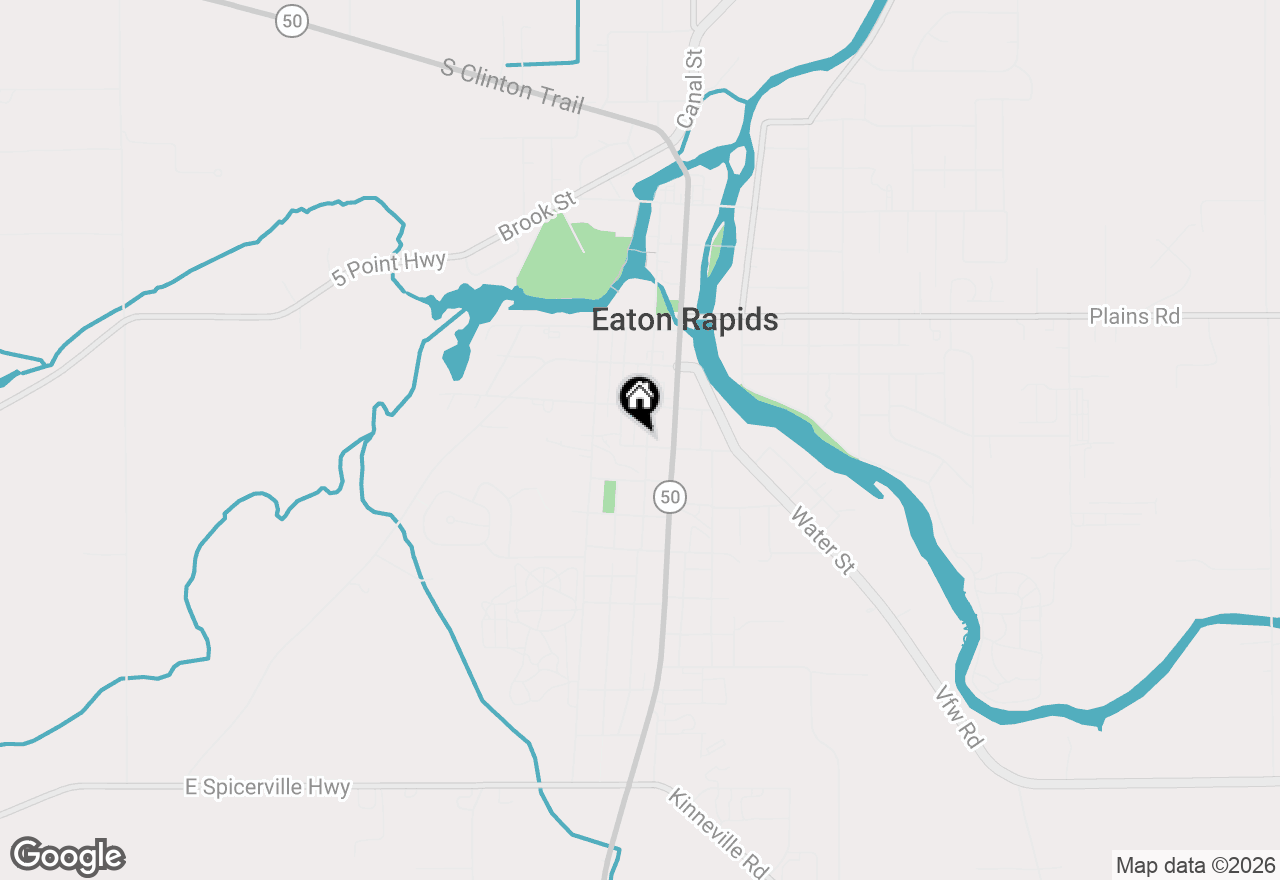 Map of 720 Hall Street, Eaton Rapids, MI 48827