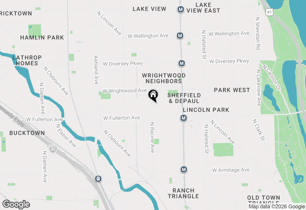 Map of 2457 N Racine Avenue #3, Chicago, IL 60614