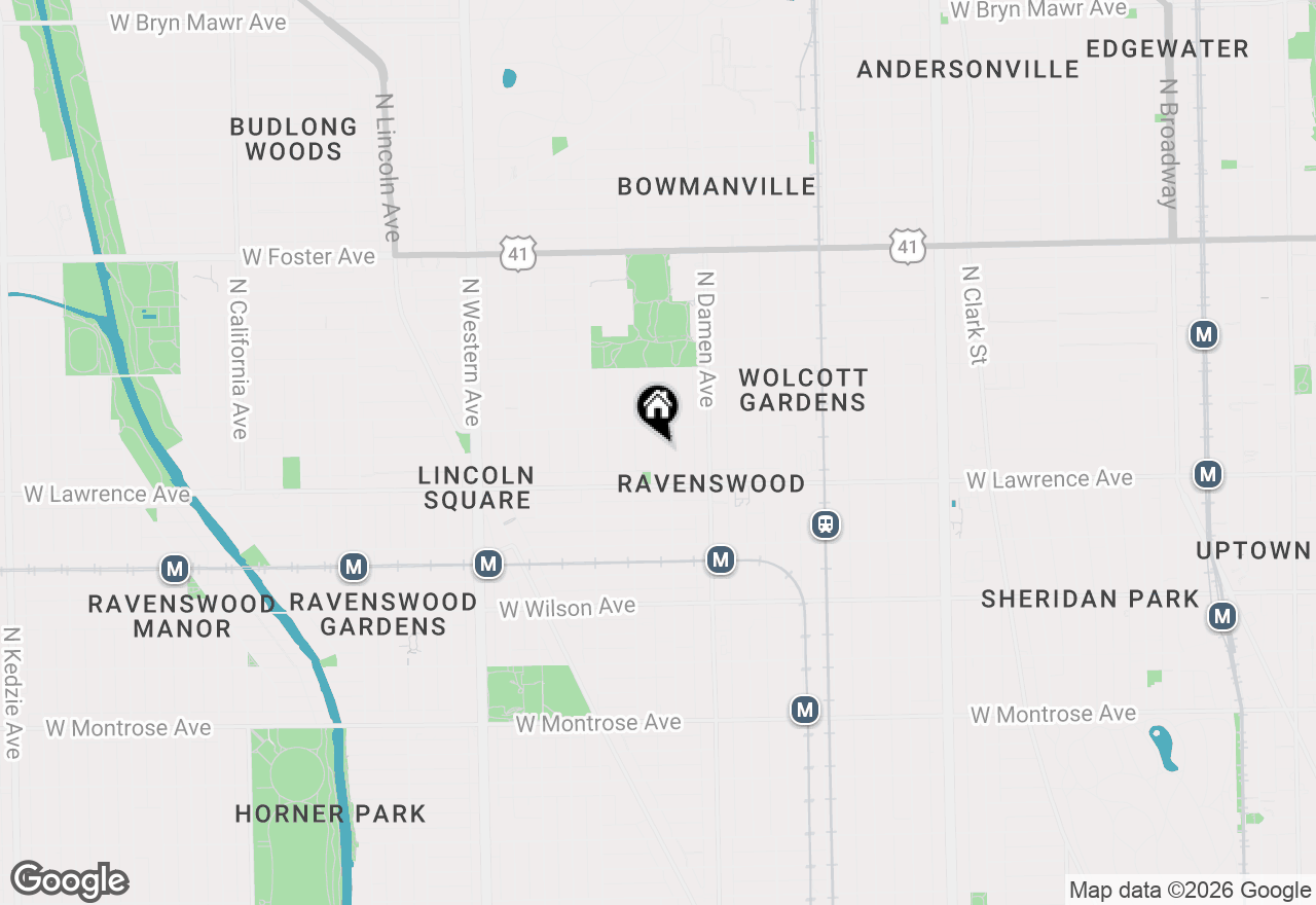Map of 4835 N Hoyne Avenue #2B, Chicago, IL 60625