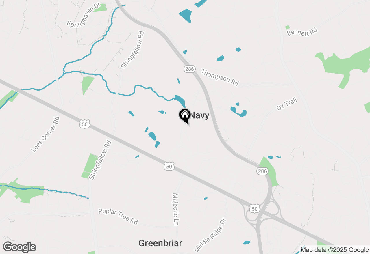 Map of 3825 Highland Oaks Drive, Fairfax, VA 22033