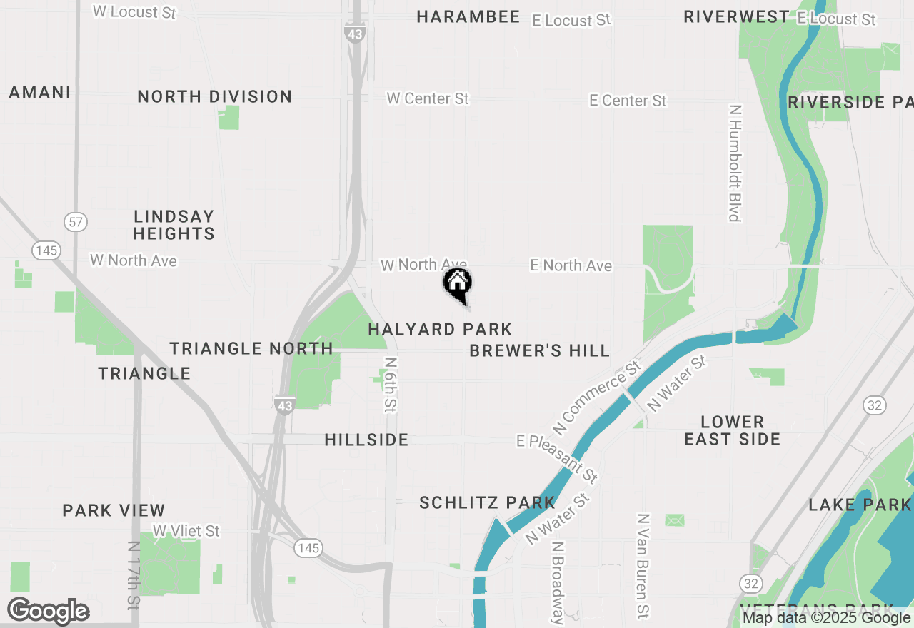 Map of 2109 N Dr Martin Luther King Jr Dr #1, Milwaukee, WI 53212