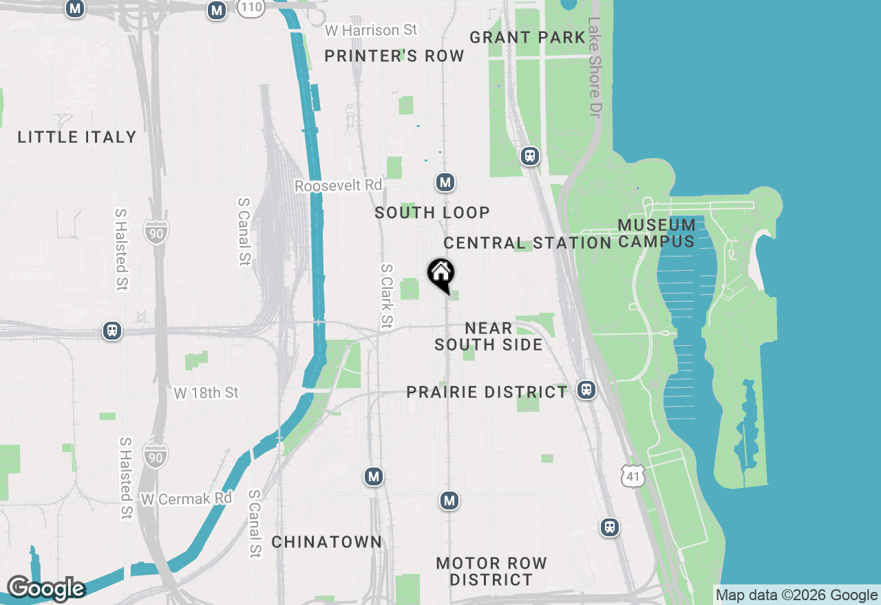 Map of 1503 S State Street #512, Chicago, IL 60605