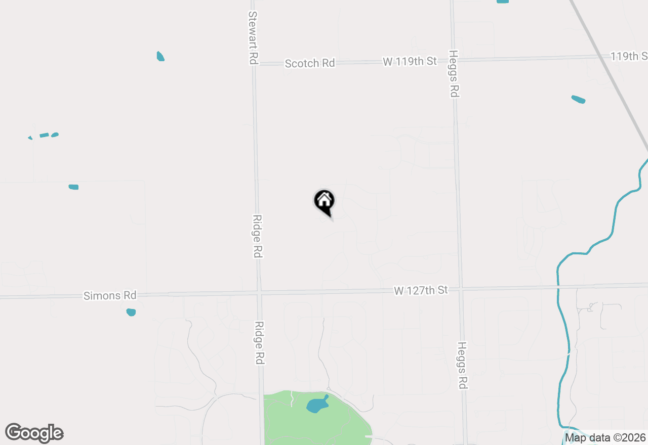 Map of 26537 W Countryside Lane, Plainfield, IL 60585