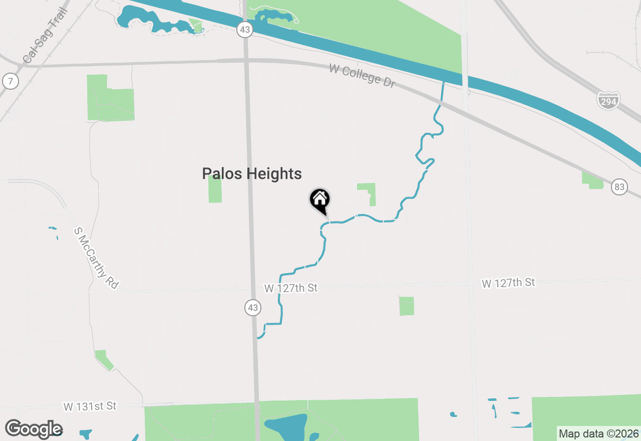 Map of 12439 S 69th Court, Palos Heights, IL 60463