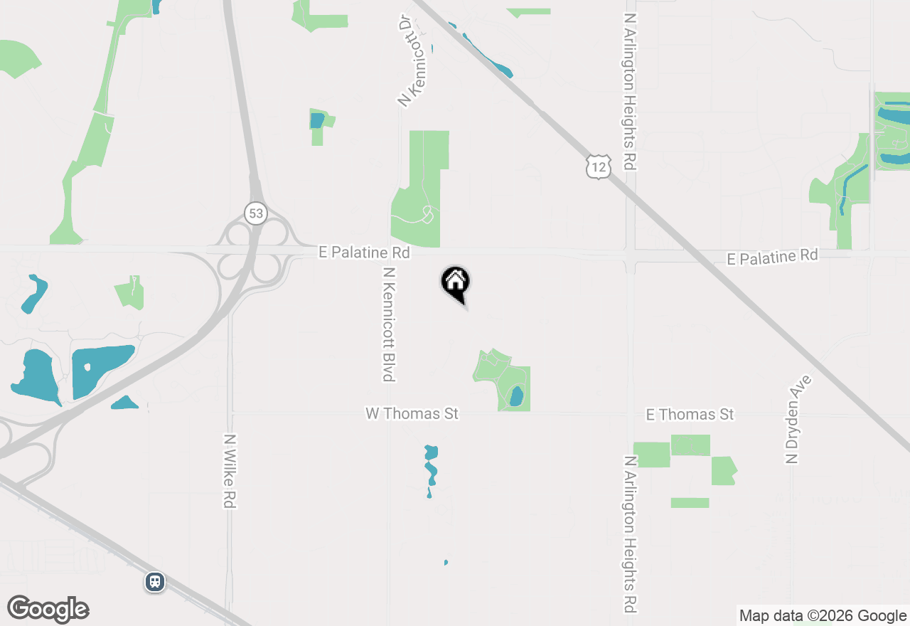 Map of 1611 N Fernandez Avenue, Arlington Heights, IL 60004